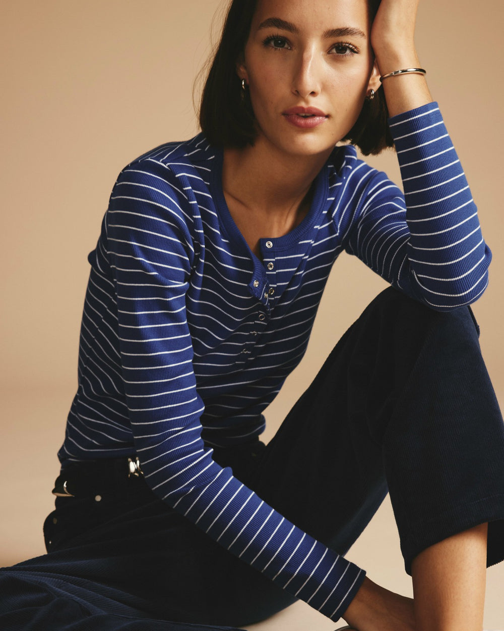 Henley Long Sleeve Ribbed Tee - Universal Standard