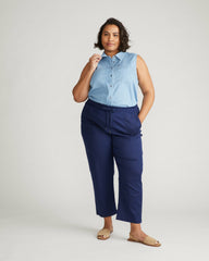 Perfect Tencel Chambray Sleeveless Shirt - Universal Standard