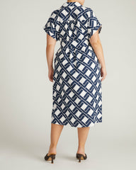 Sandy Stretch Linen Blend Shirtdress - Universal Standard
