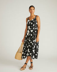 Sunshower Flowy Linen Blend Dress - Universal Standard