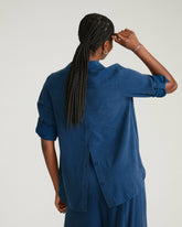 Button Back Stretch Cupro Polo Shirt - Universal Standard