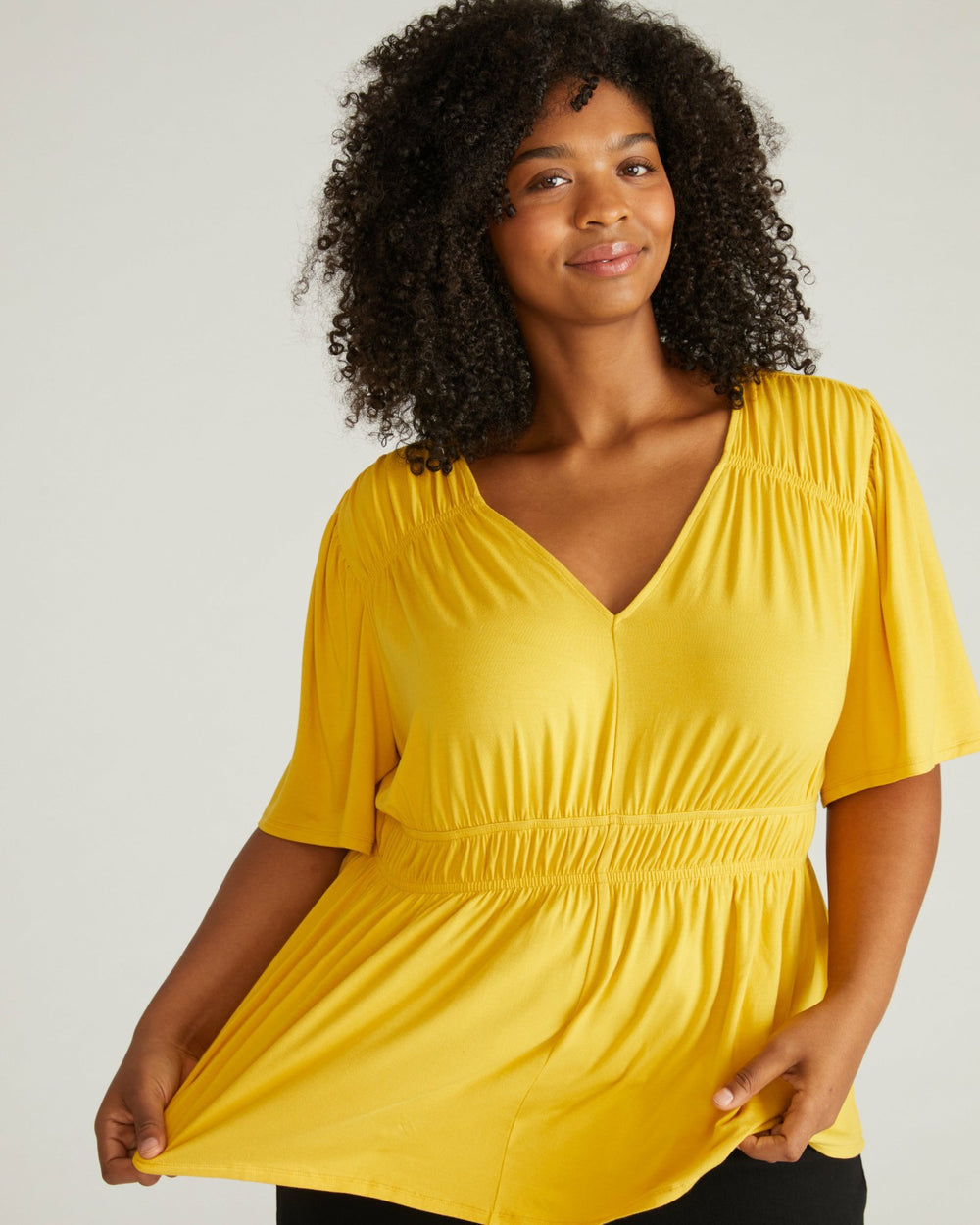 Flora Liquid Jersey Top - Universal Standard