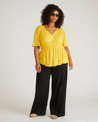 Flora Liquid Jersey Top - Universal Standard
