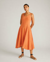Sunshower Flowy Linen Blend Dress - Universal Standard
