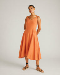 Sunshower Flowy Linen Blend Dress - Universal Standard