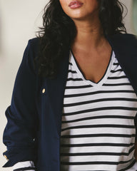 Light-As-Air Long Sleeve V Neck Tee - Universal Standard