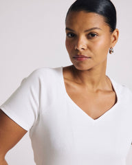 Carey Ribbed Sweetheart Tee - Universal Standard