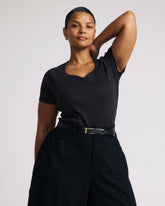 Carey Ribbed Sweetheart Tee - Universal Standard