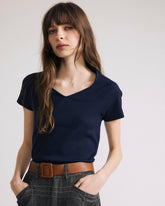 Carey Ribbed Sweetheart Tee - Universal Standard