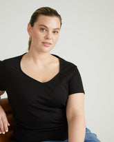 Carey Ribbed Sweetheart Tee - Universal Standard