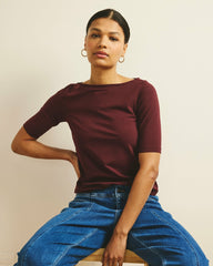 Bella Boatneck Tee - Universal Standard