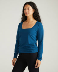 Long Sleeve Square Neck Tee - Universal Standard
