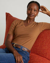 Maia Stovepipe Sleeve V Neck Tee - Universal Standard