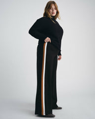 Stephanie Wide Leg Stripe Ponte Pants 30 Inch - Universal Standard