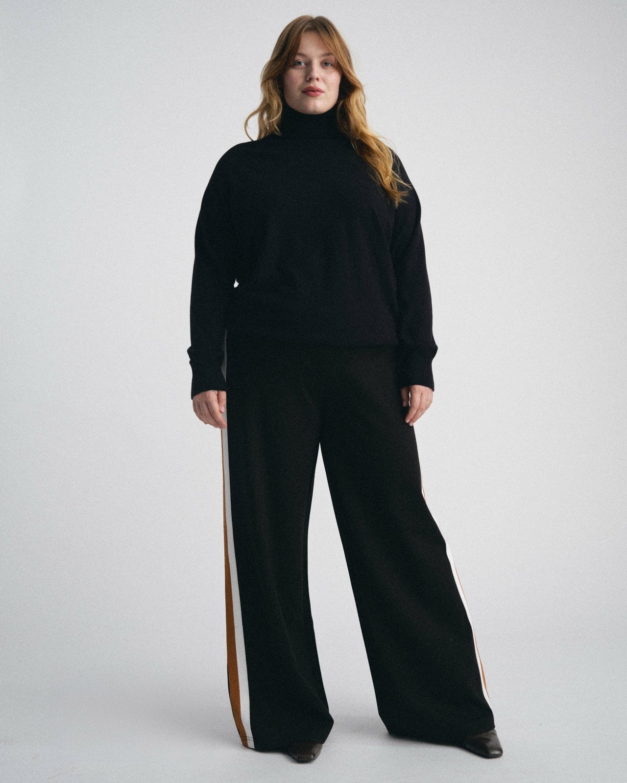 Stephanie Wide Leg Stripe Ponte Pants 30 Inch - Universal Standard