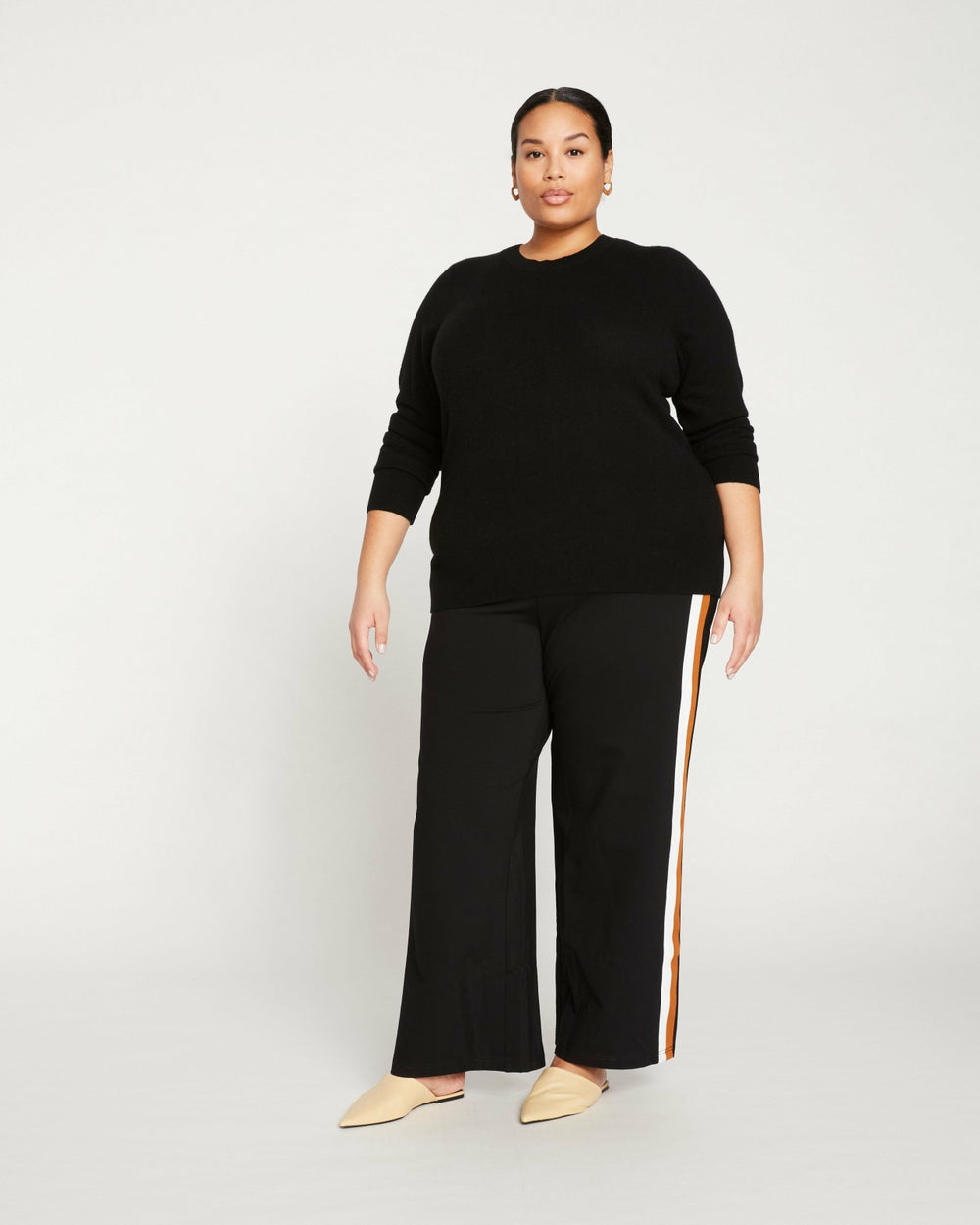 Stephanie Wide Leg Stripe Ponte Pants 30 Inch - Universal Standard