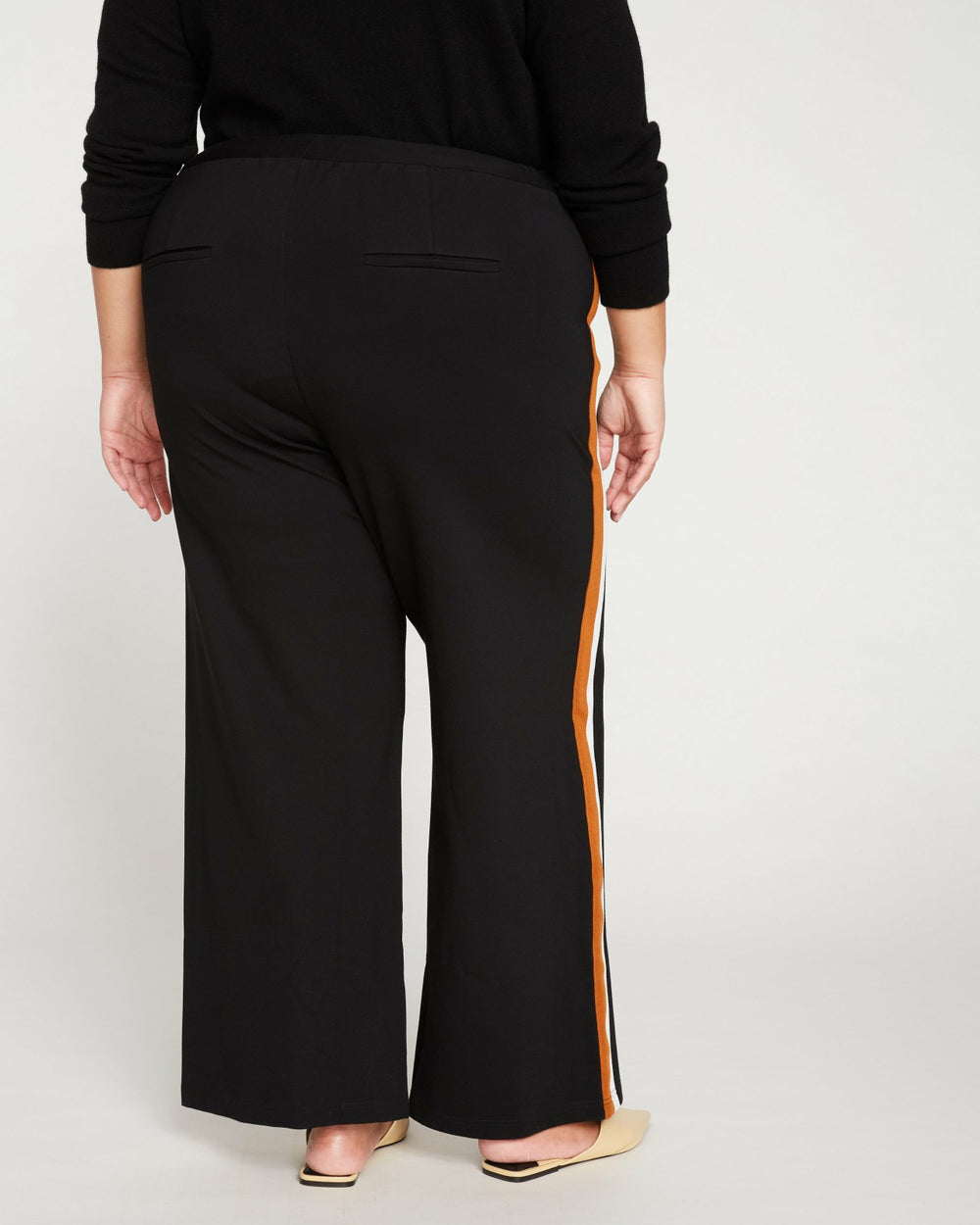 Stephanie Wide Leg Stripe Ponte Pants 30 Inch - Universal Standard