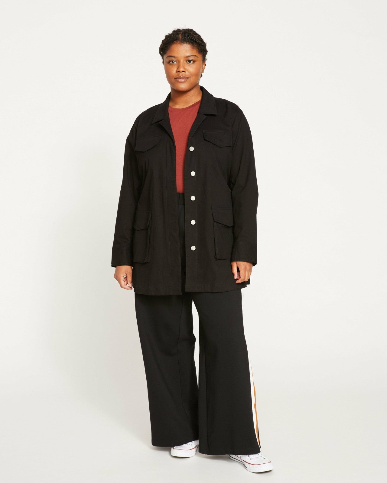 Stephanie Wide Leg Stripe Ponte Pants 30 Inch - Universal Standard