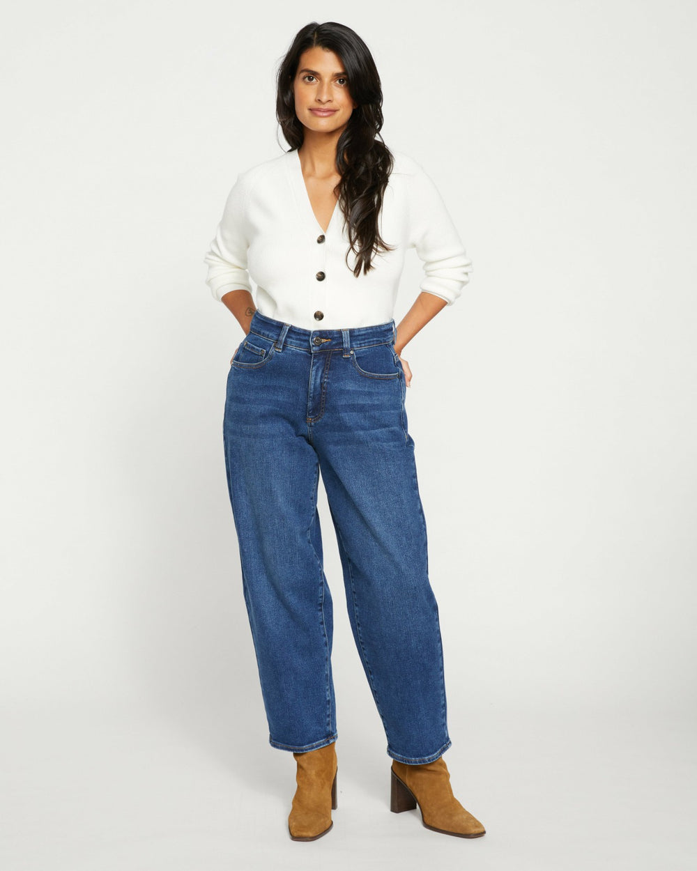 Lou High Rise Barrel Leg Jeans - Universal Standard