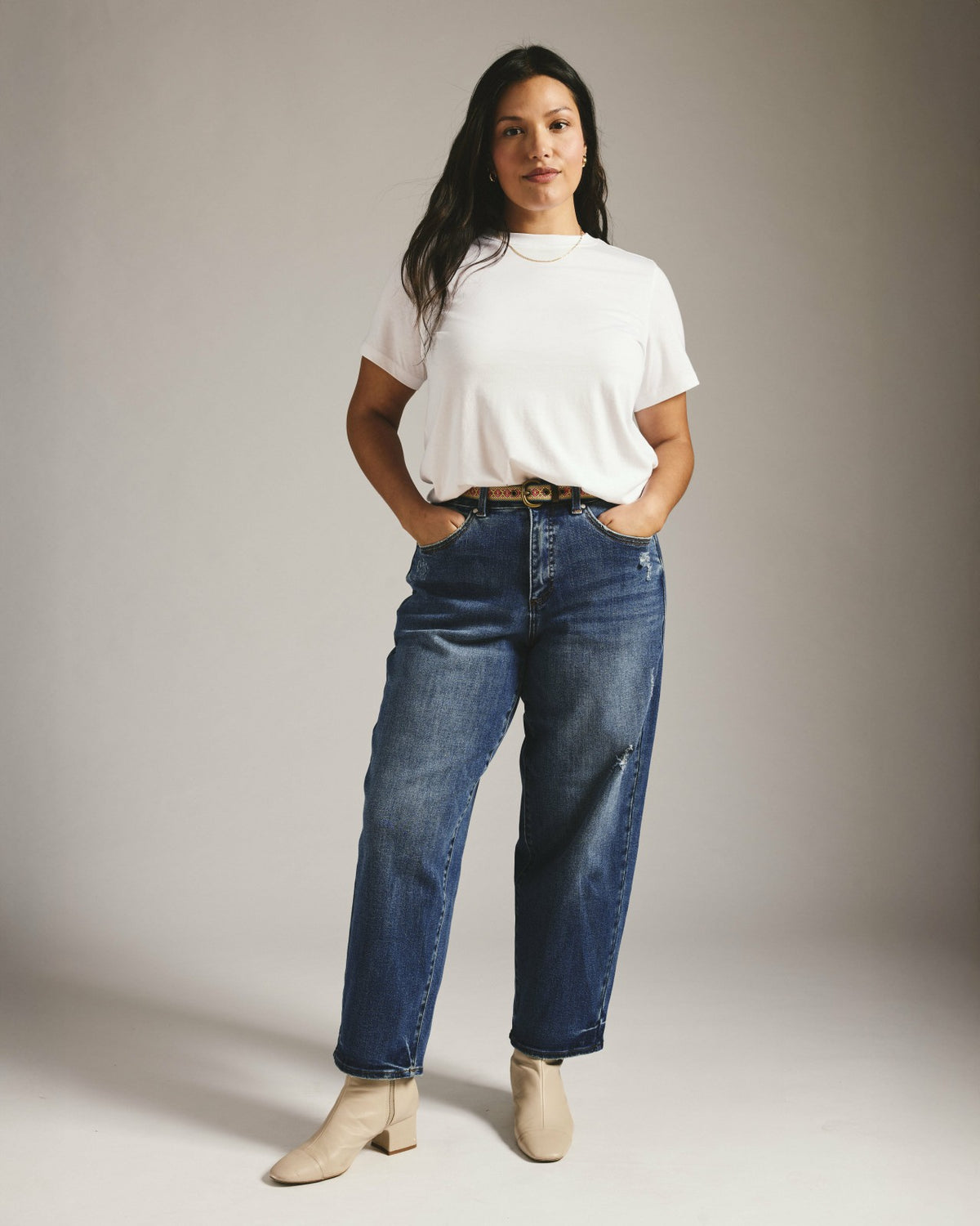 Lou High Rise Barrel Leg Jeans - Universal Standard
