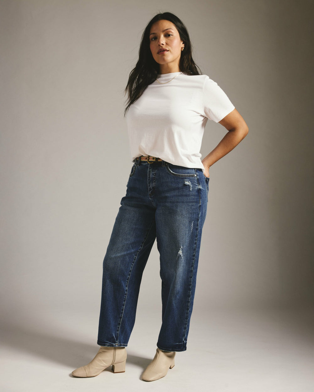 Lou High Rise Barrel Leg Jeans - Universal Standard