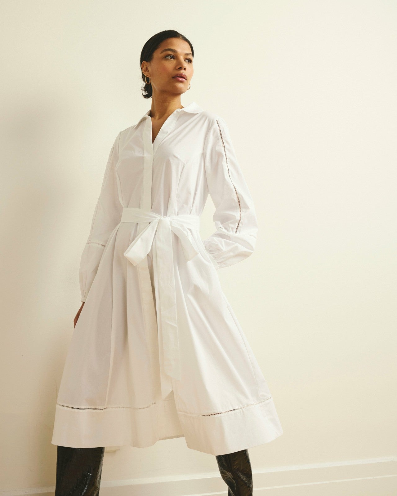 Claire Stretch Poplin Shirtdress - Universal Standard
