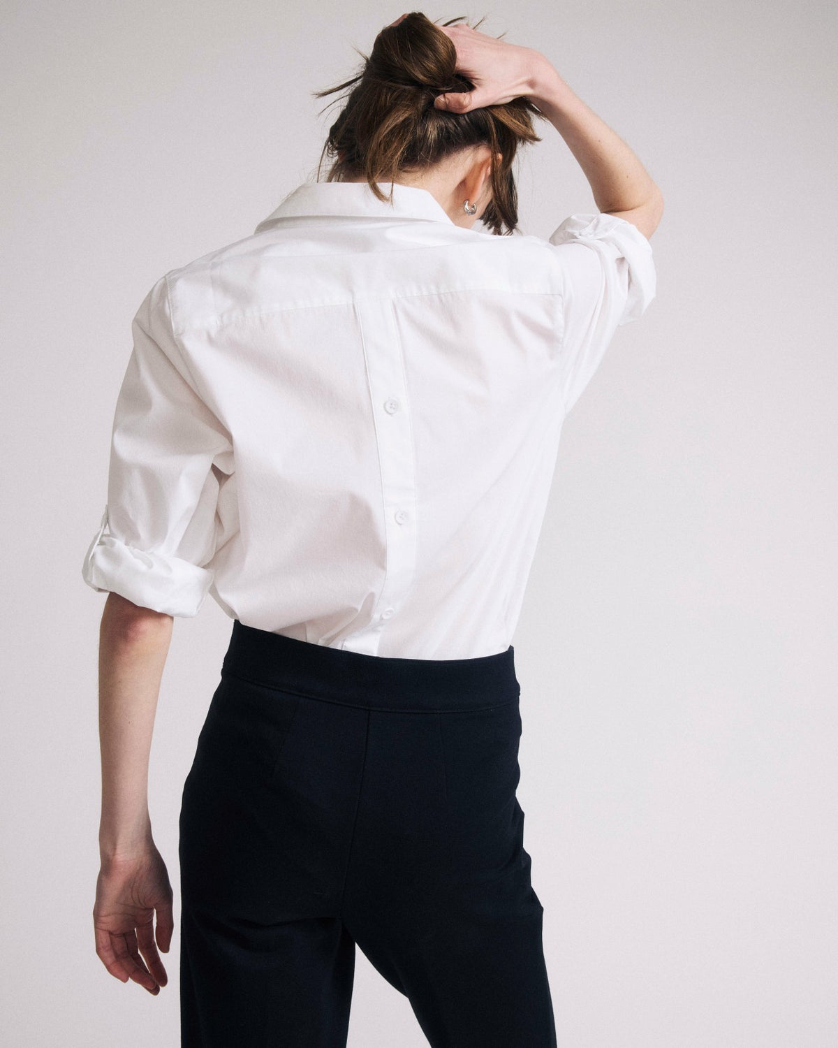 Button Back Poplin Polo Shirt - Universal Standard