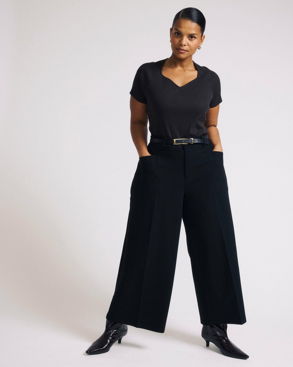 Cropped Wide Leg Ponte Pants - Universal Standard