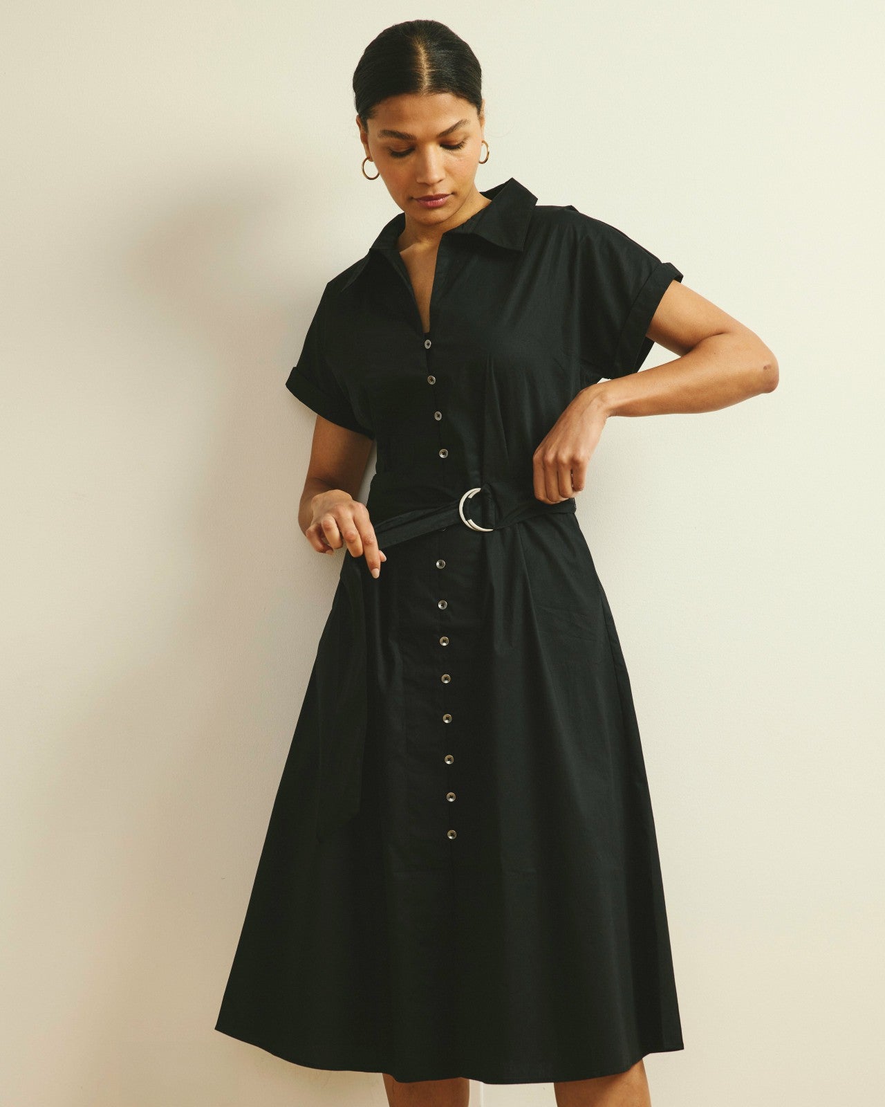 Sandy Stretch Poplin Shirtdress - Universal Standard