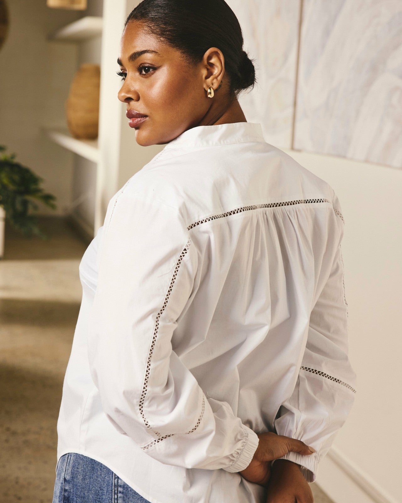 Saint-Honore Poplin Blouse - Universal Standard