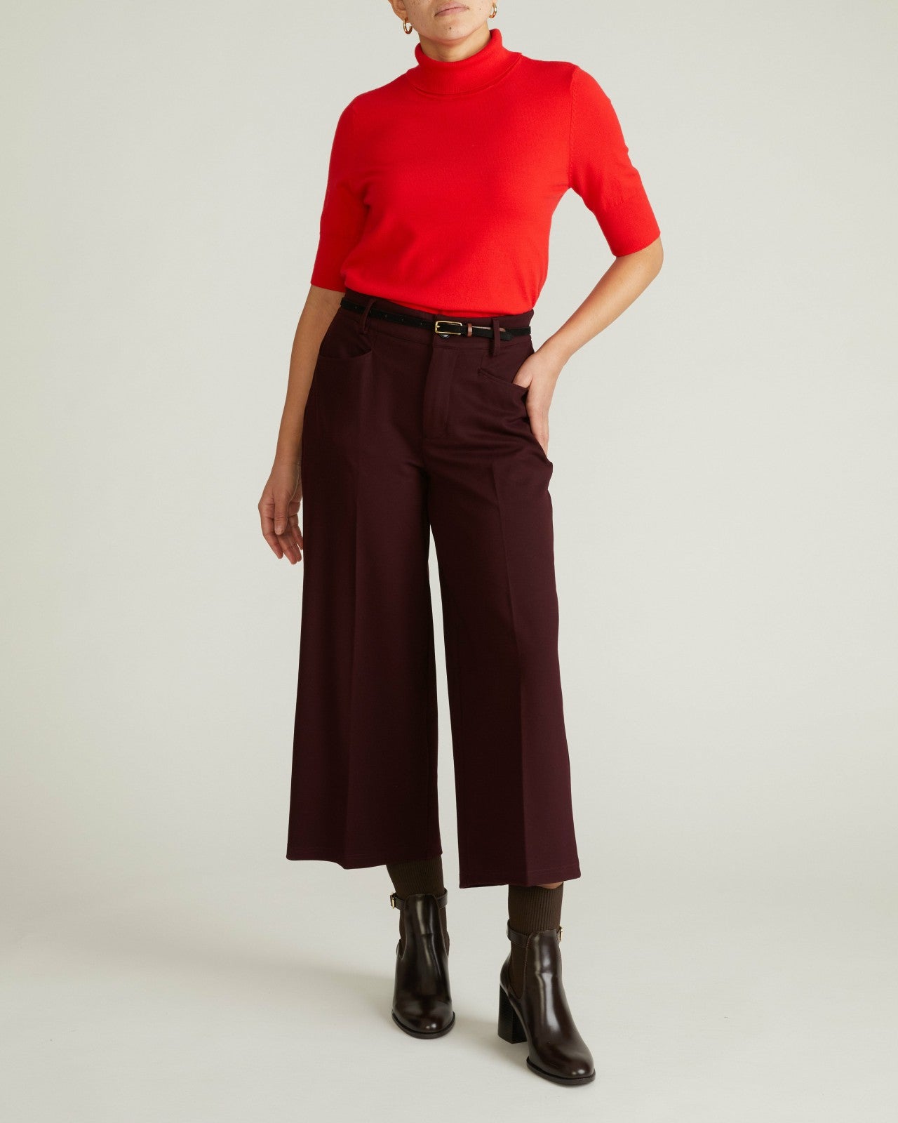 Cropped Wide Leg Ponte Pants - Universal Standard