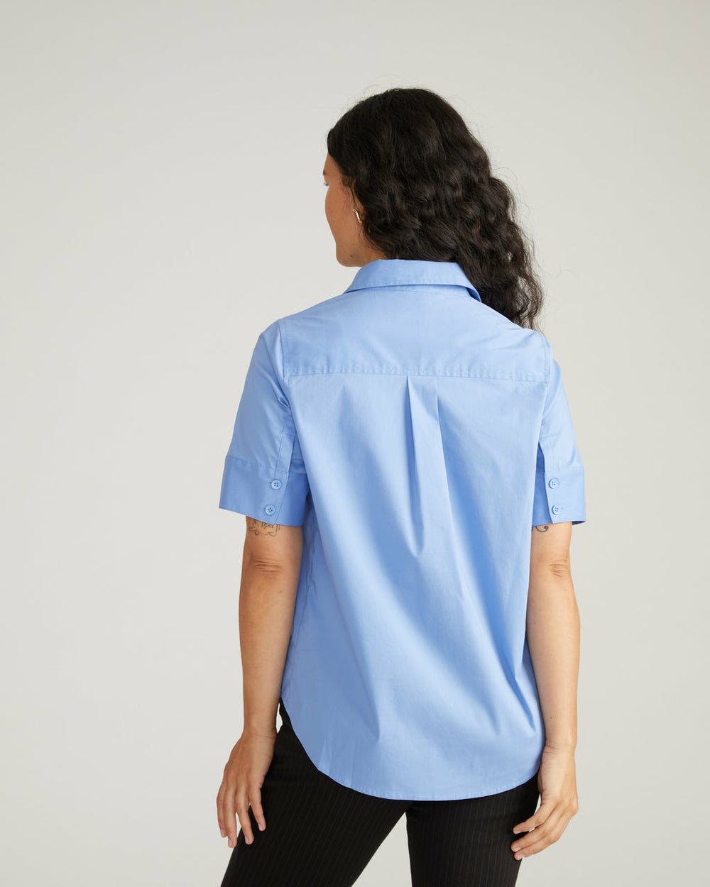 Elbe Stretch Poplin Short Sleeve Shirt - Universal Standard