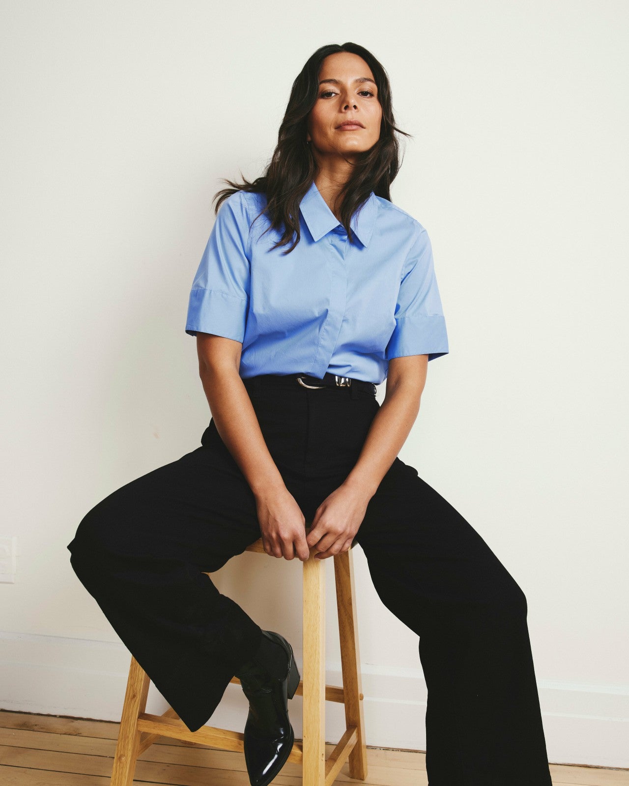 Elbe Stretch Poplin Short Sleeve Shirt - Universal Standard