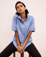 Elbe Stretch Poplin Short Sleeve Shirt - Universal Standard