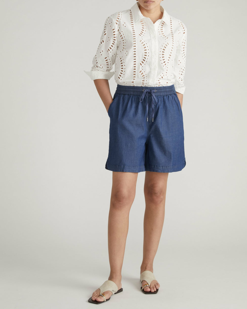 Perfect Tencel Chambray Shorts - Universal Standard