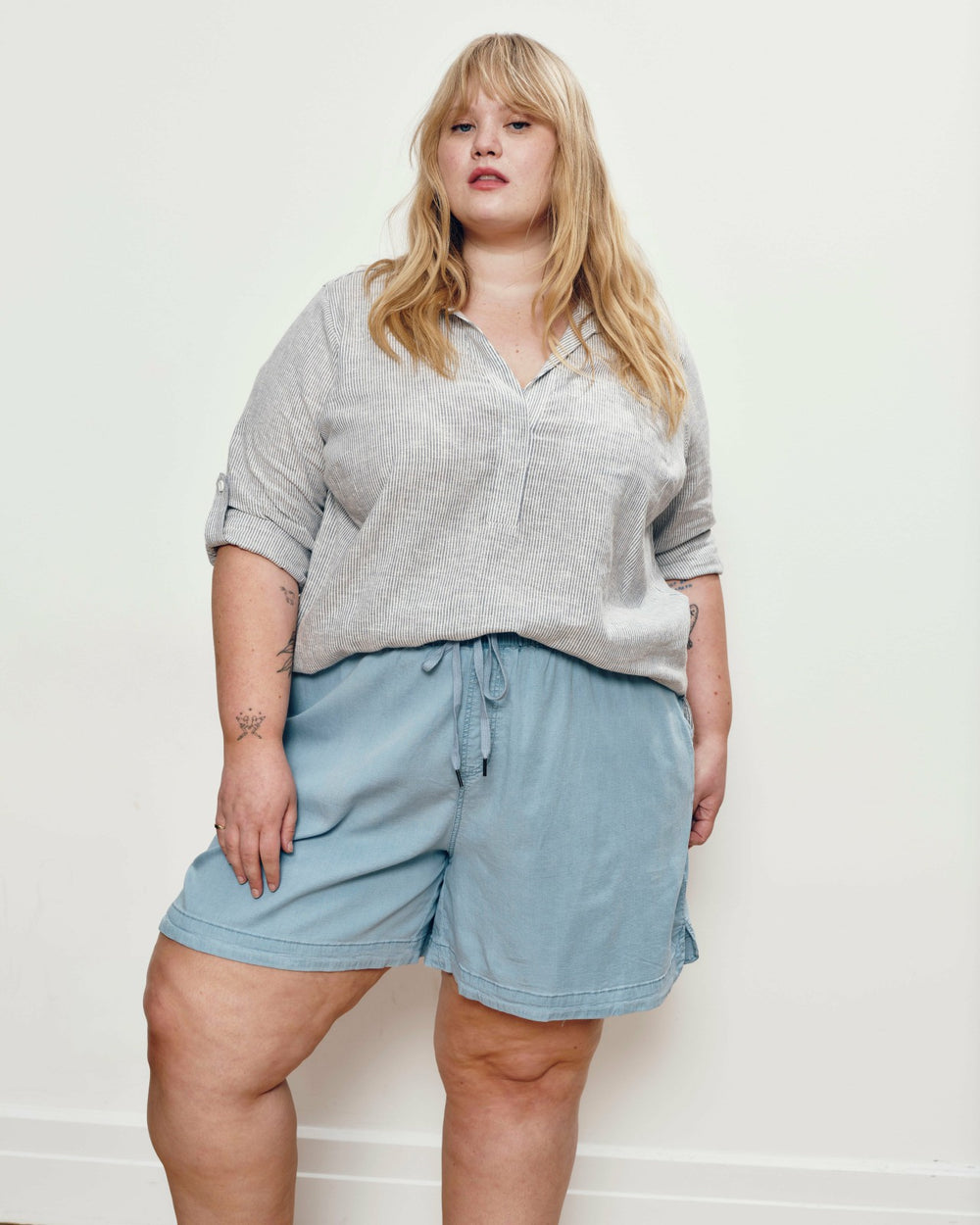 Perfect Tencel Chambray Shorts - Universal Standard