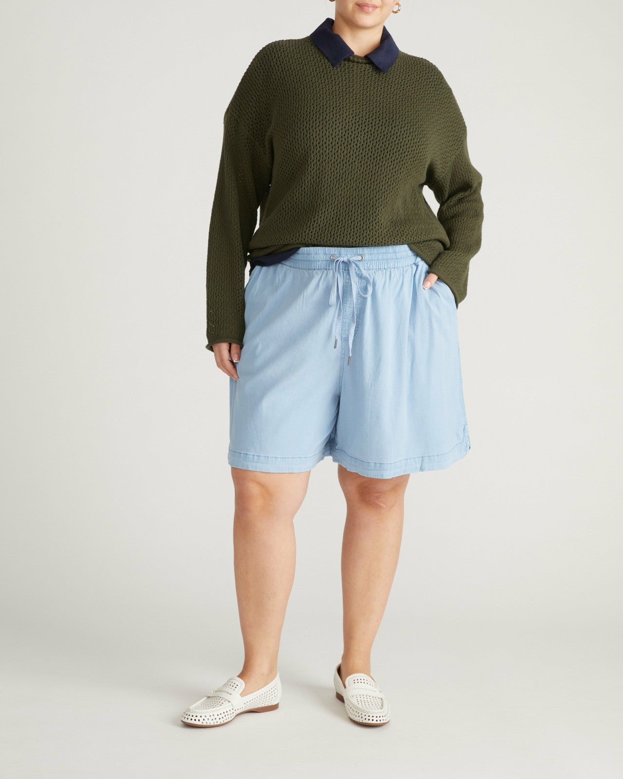Perfect Tencel Chambray Shorts - Universal Standard