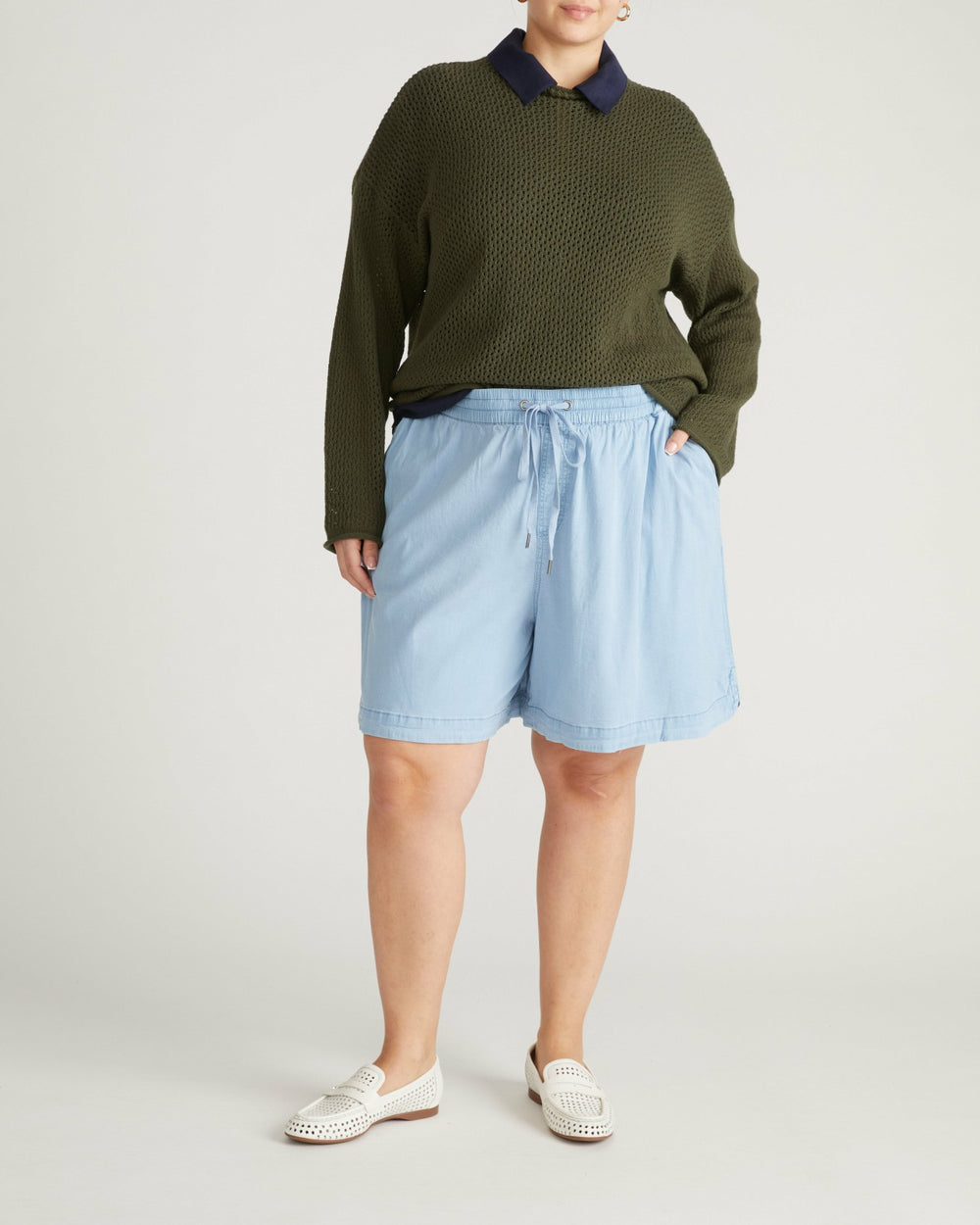 Perfect Tencel Chambray Shorts - Universal Standard