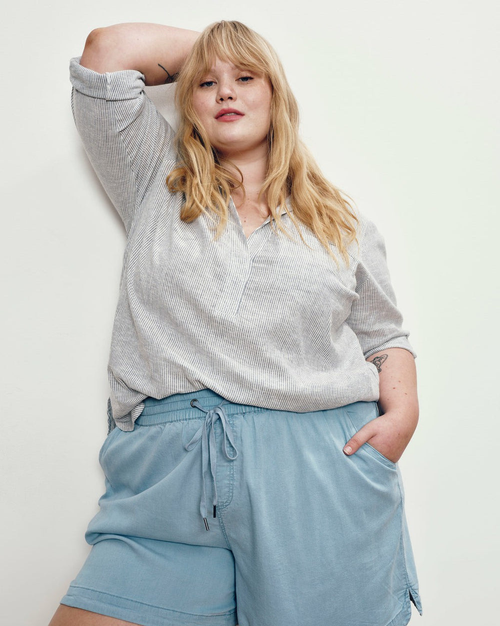 Perfect Tencel Chambray Shorts - Universal Standard