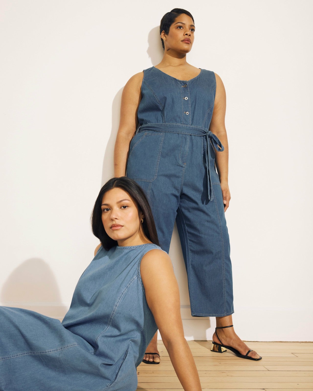 Kendra Cotton Chambray Tank Dress - Universal Standard