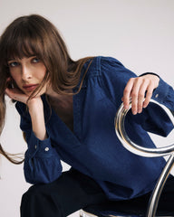 Maisie Cotton Chambray Blouse - Universal Standard