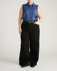 Perfect Tencel Chambray Sleeveless Shirt - Universal Standard