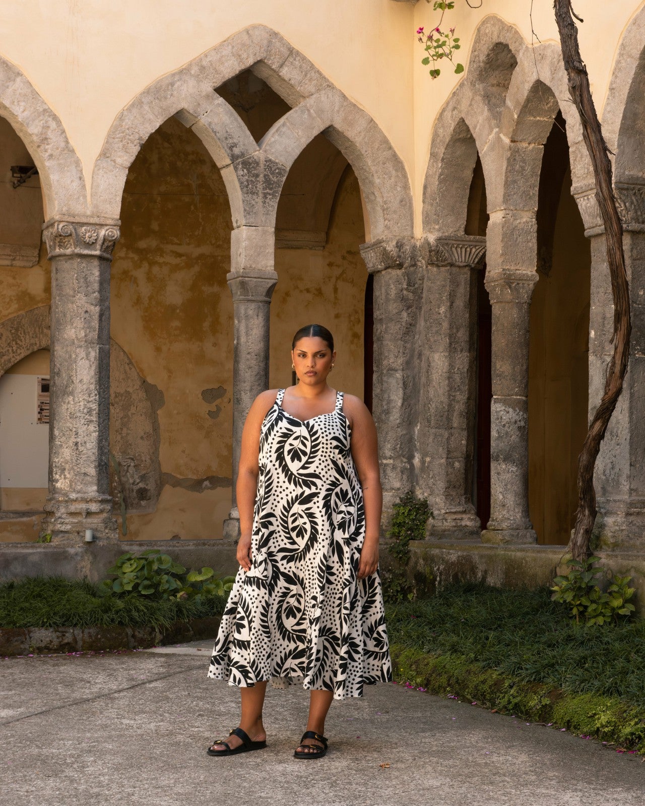 Sunshower Flowy Linen Blend Dress - Universal Standard