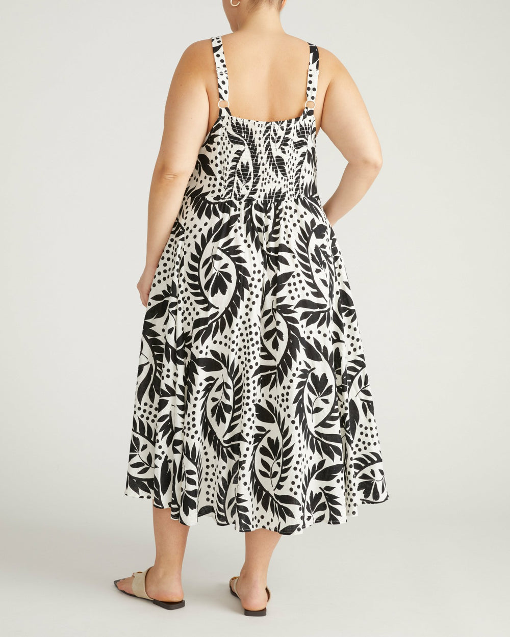 Sunshower Flowy Linen Blend Dress - Universal Standard