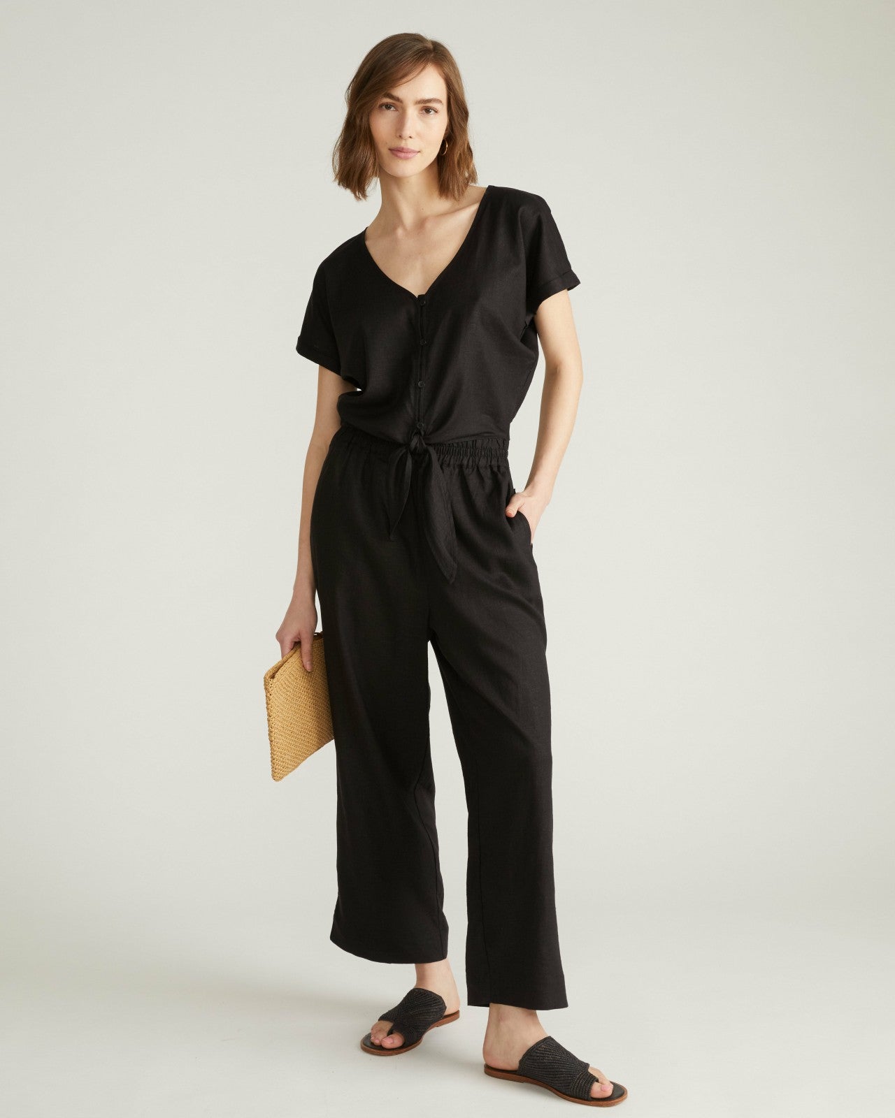 Iris Linen Blend Easy Pull-On Pants - Universal Standard