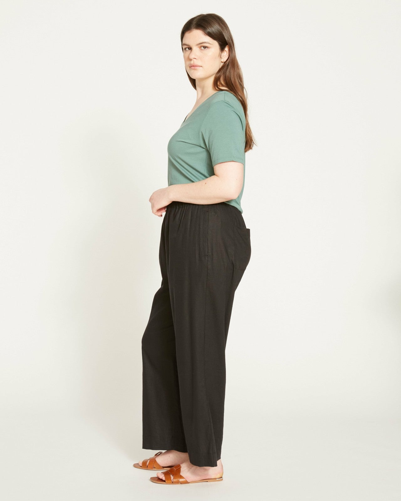 Iris Linen Blend Easy Pull-On Pants - Universal Standard