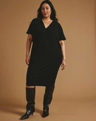 Teresa Liquid Jersey V-Neck Dress - Universal Standard