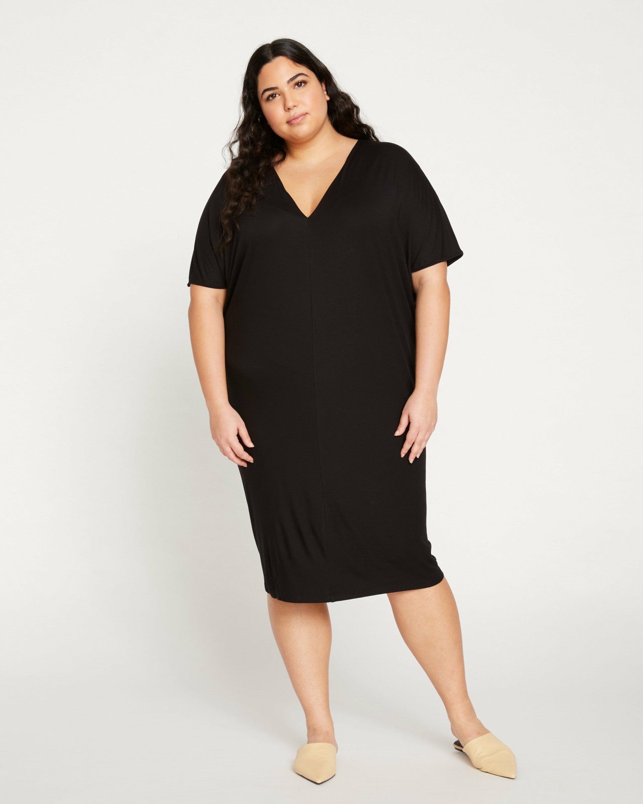 Teresa Liquid Jersey V-Neck Dress - Universal Standard