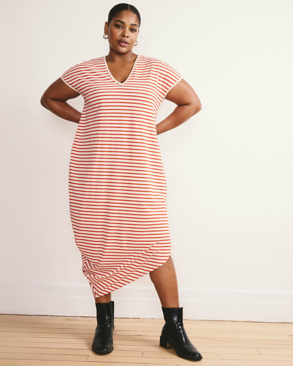 Iconic Geneva V-Neck Dress - Universal Standard