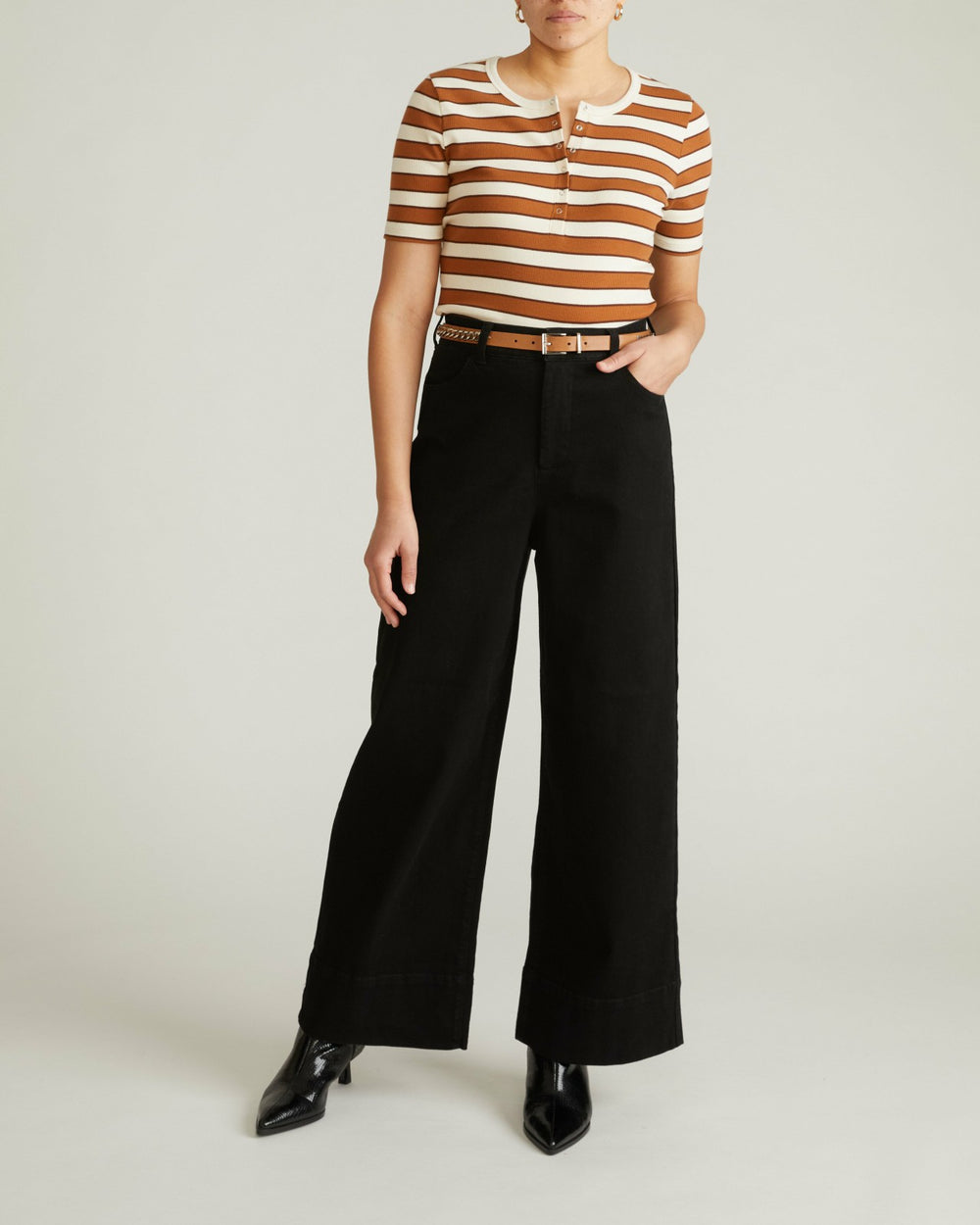 Henley Short Sleeve Ribbed Tee - Universal Standard